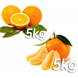 Pack 10kg naranjas y mandarinas - Navel Powel y Tango